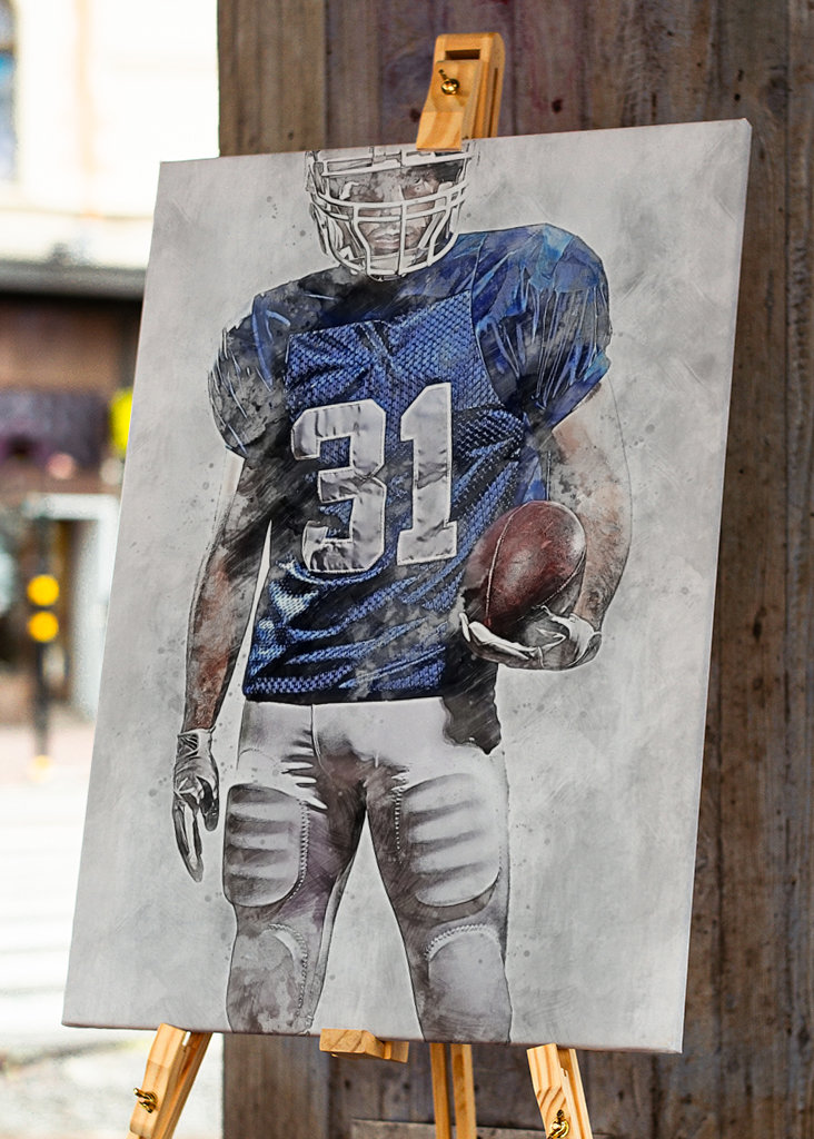 American football player