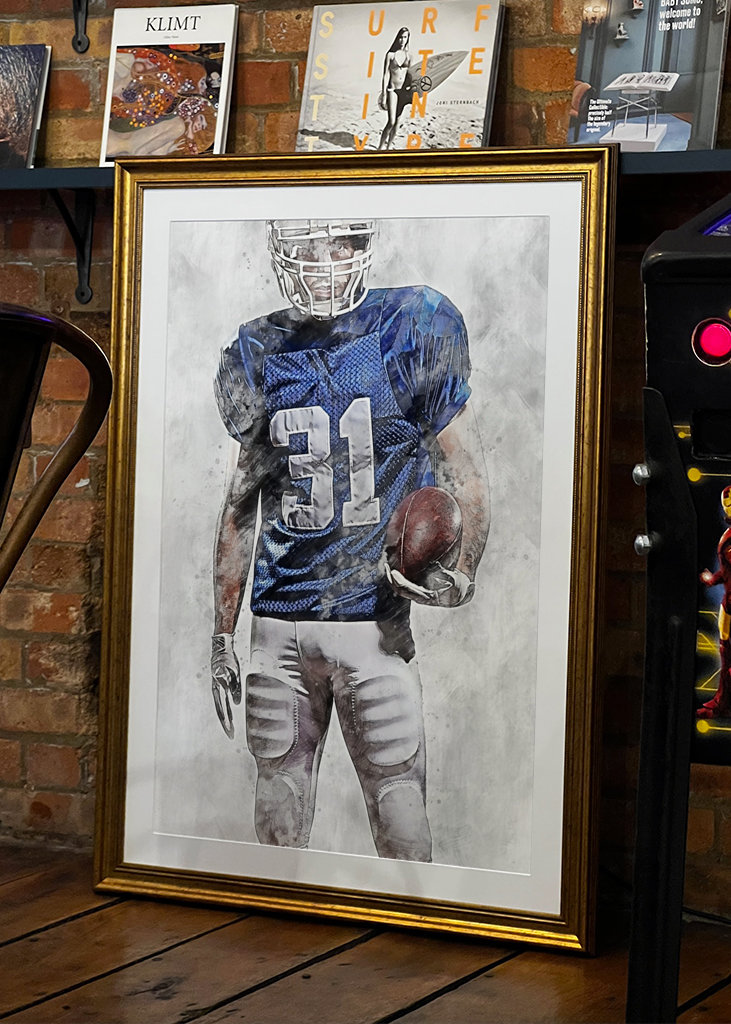 American football player