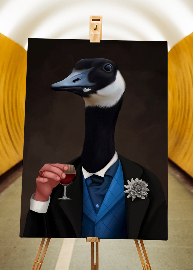 Black duck and wine