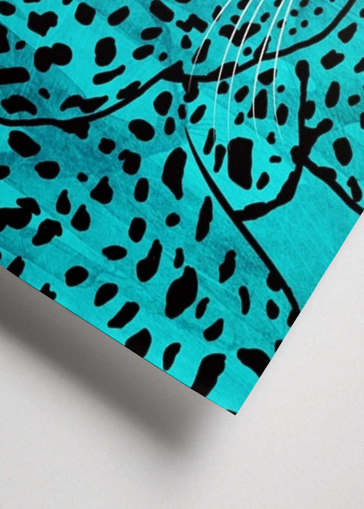 Wilder afrikanischer Leopard Poster von Sannel Larson | Printler