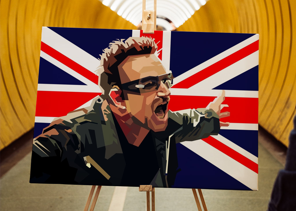 Bono U2 Englischer Classic Rock