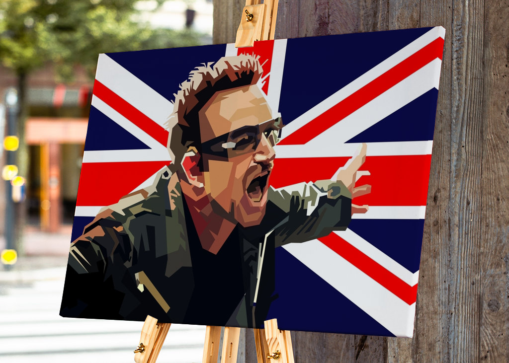 Bono U2 Englischer Classic Rock