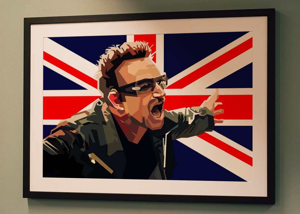Bono U2 Englischer Classic Rock