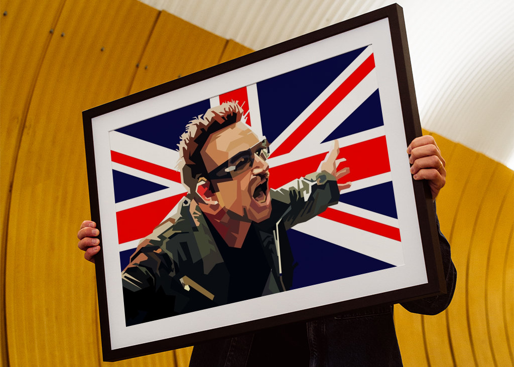 Bono U2 Englischer Classic Rock