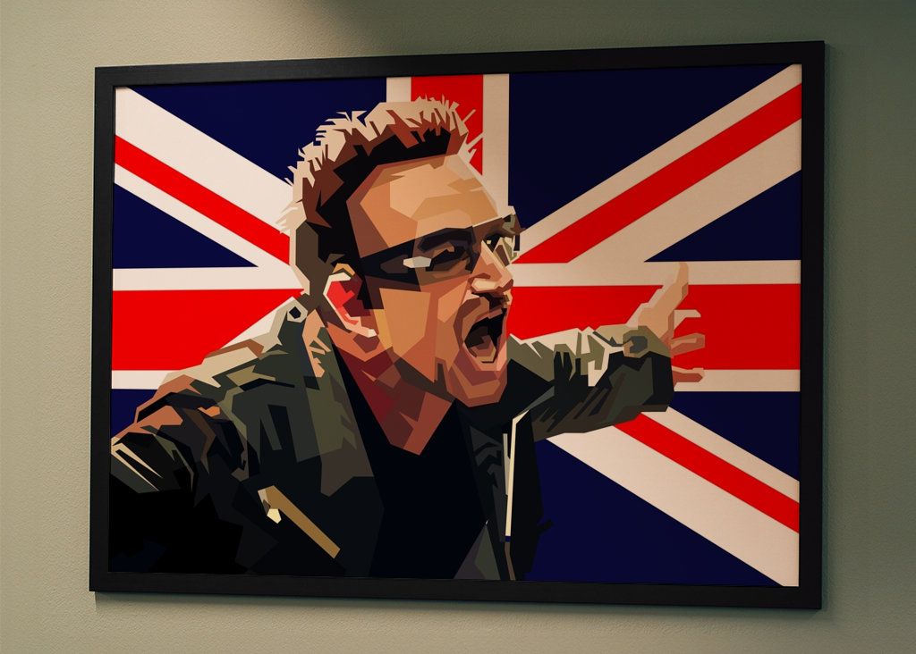 Bono U2 Englischer Classic Rock