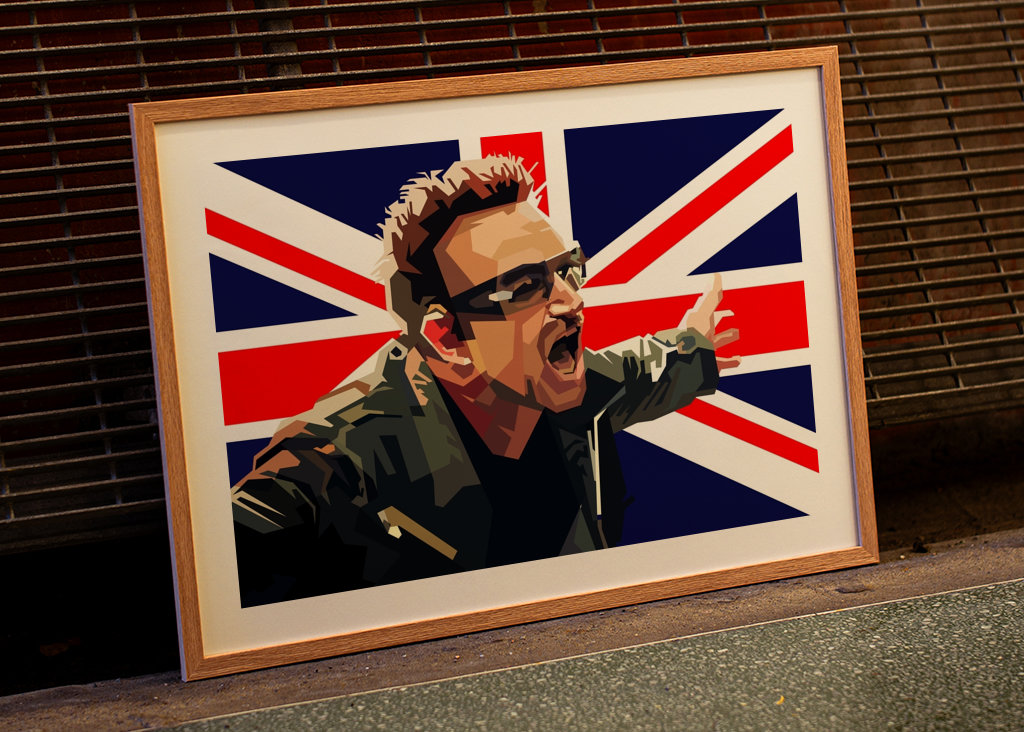 Bono U2 Englischer Classic Rock