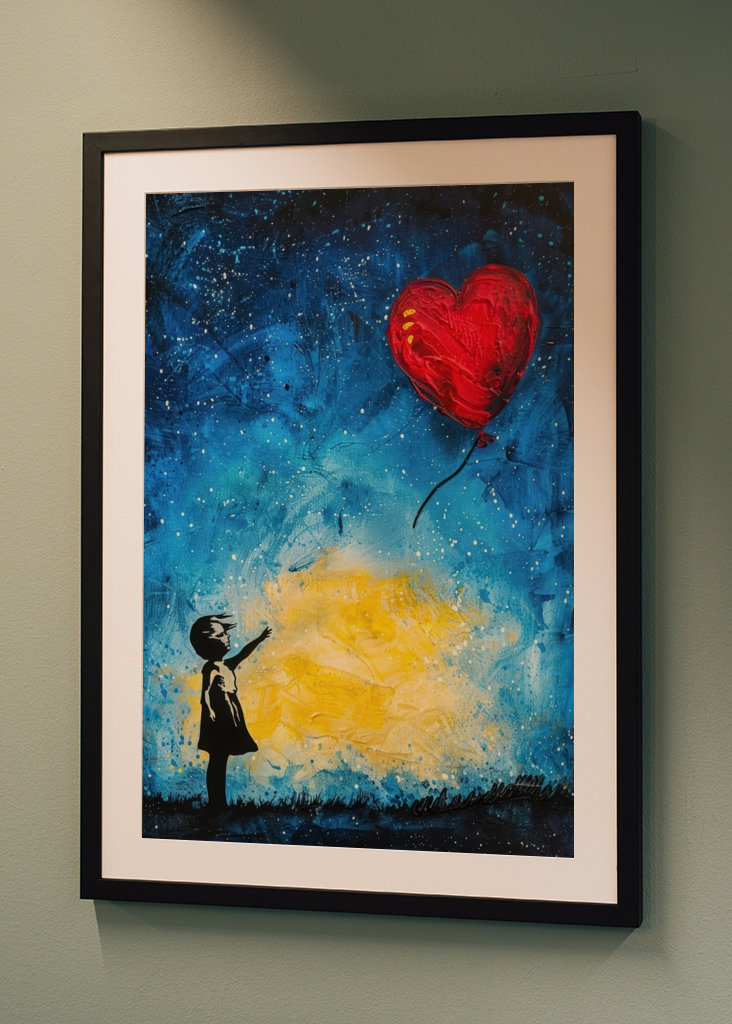 Reise des Herzens - Mädchen Ballon