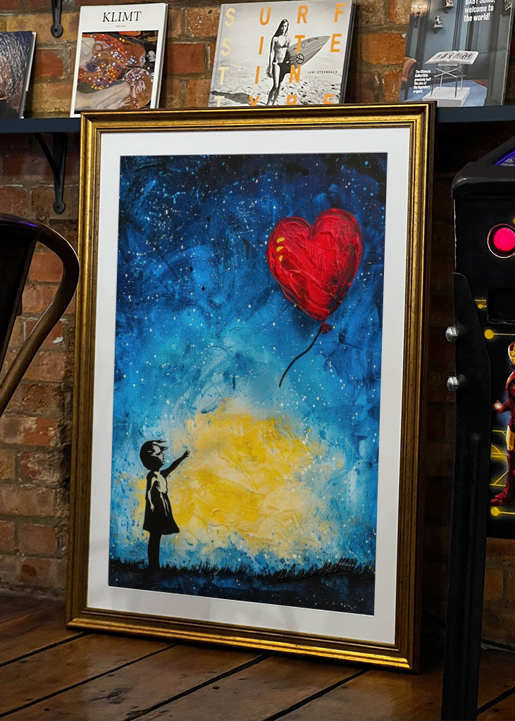 Reise des Herzens - Mädchen Ballon