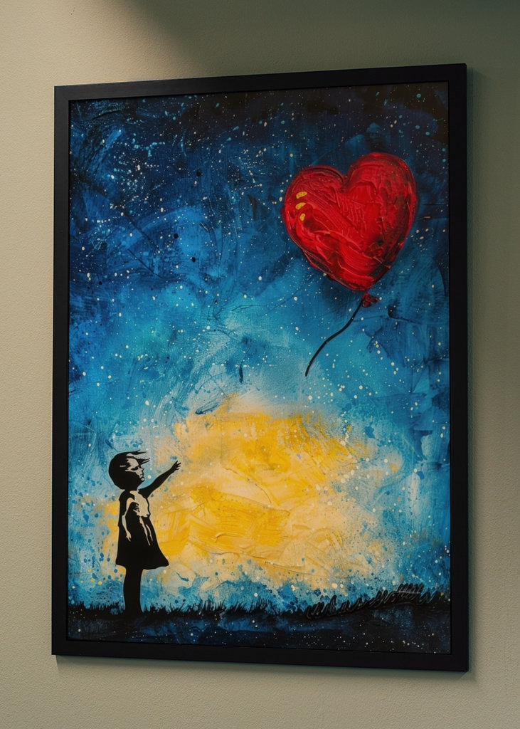 Reise des Herzens - Mädchen Ballon