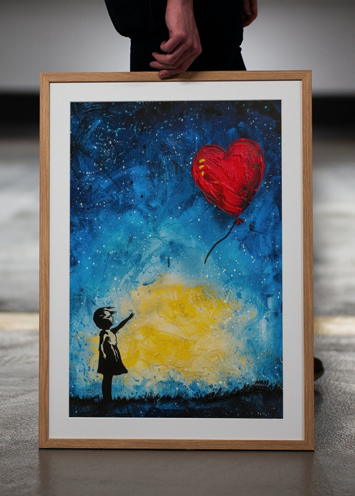 Reise des Herzens - Mädchen Ballon