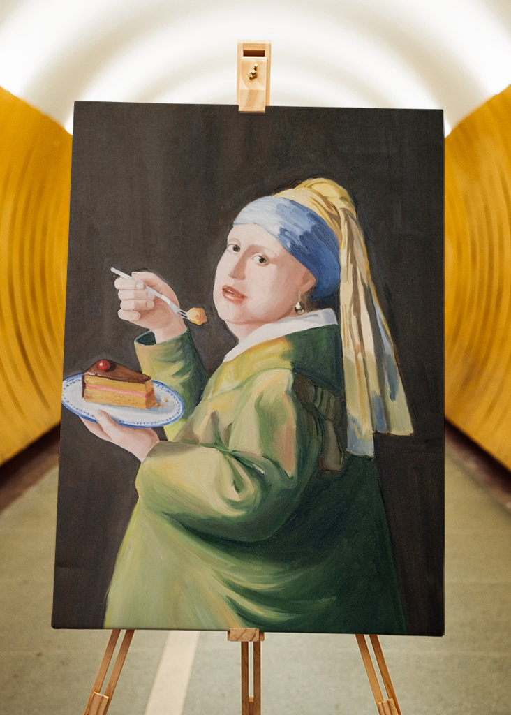 Girl with Delft cake