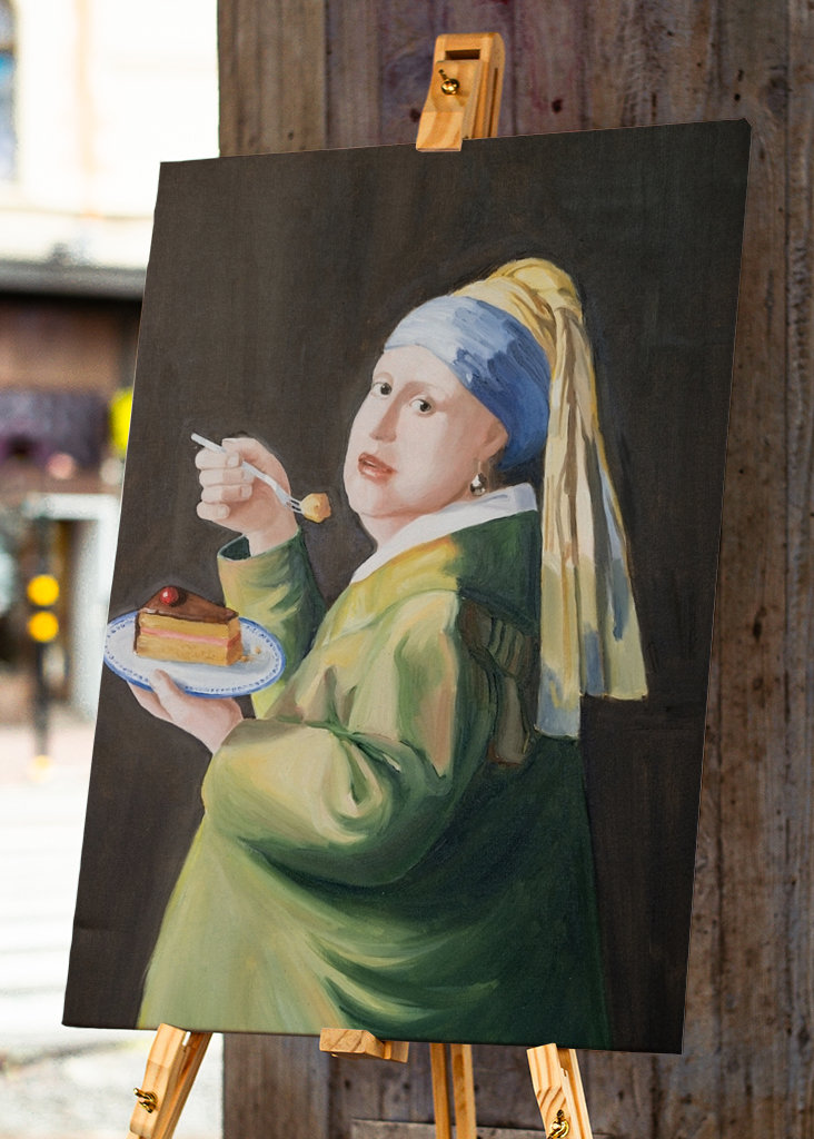Girl with Delft cake