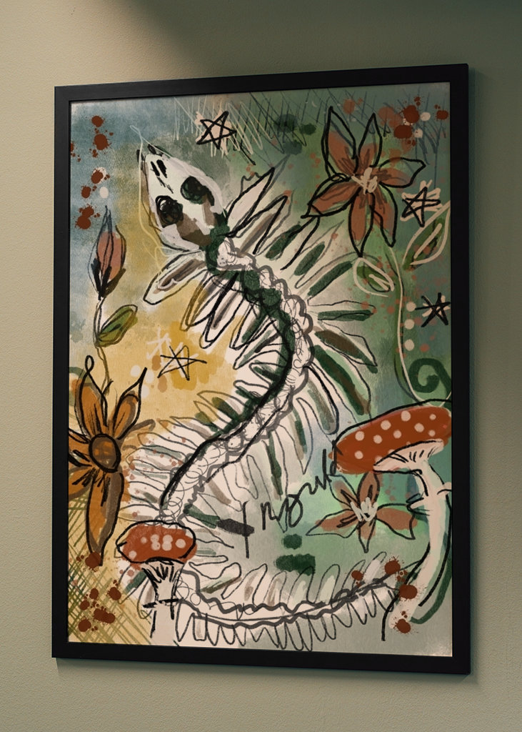 Scheletro di serpente