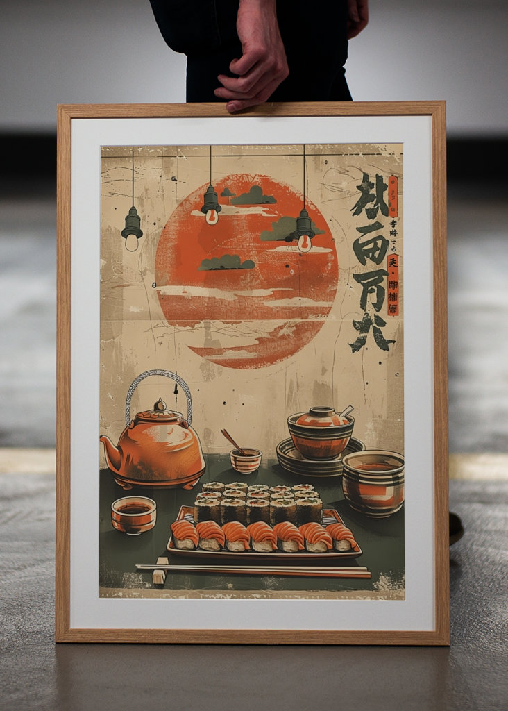 Vintage japanese poster