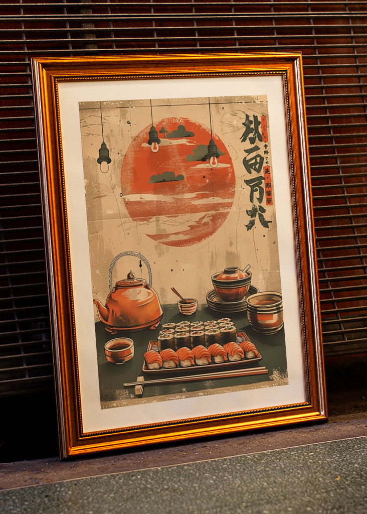 Vintage japanese poster