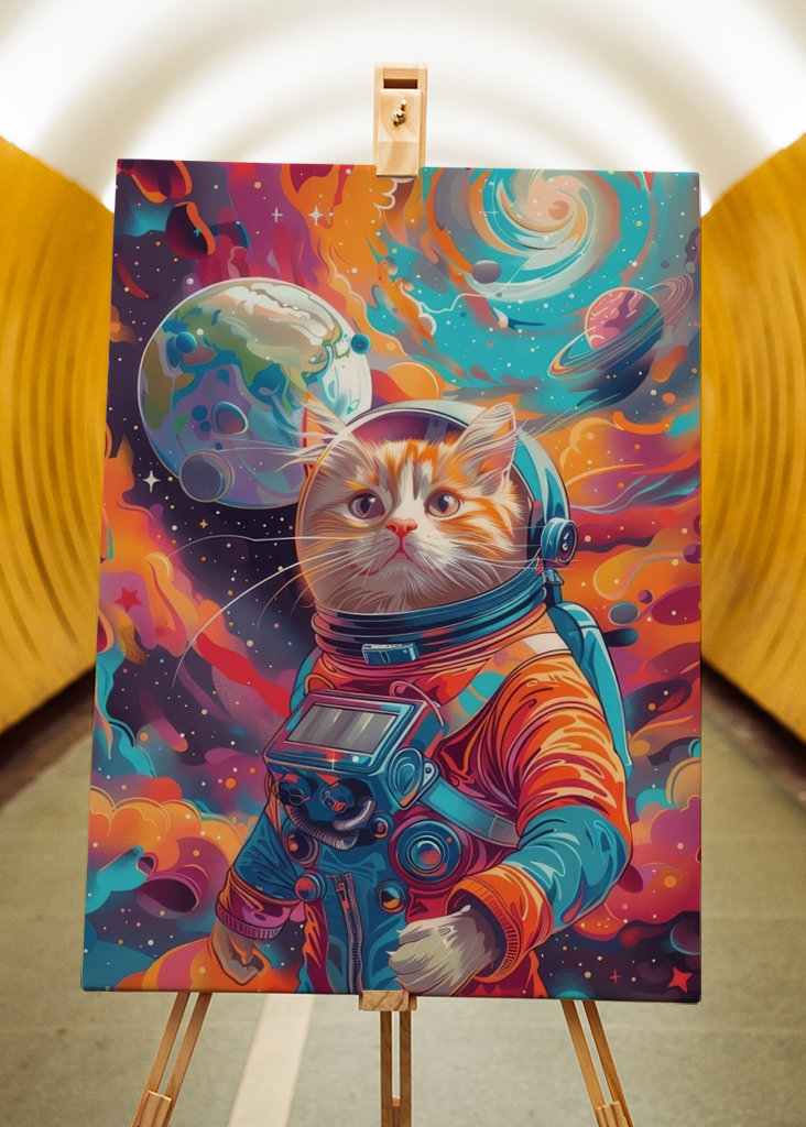 Space cat astronout