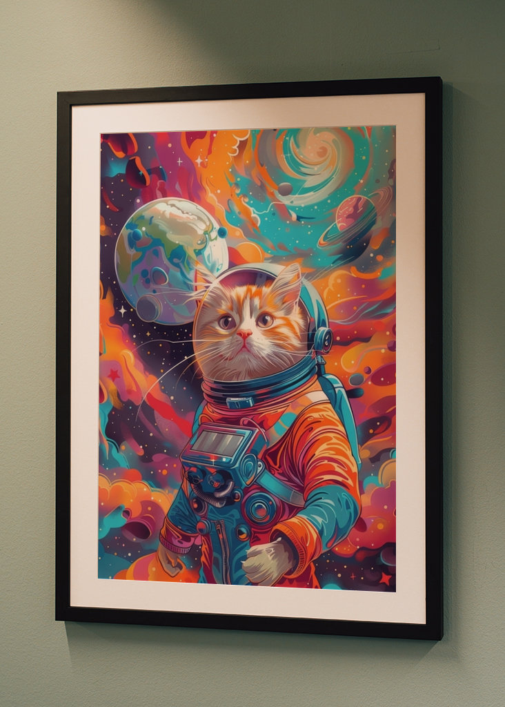 Space cat astronout
