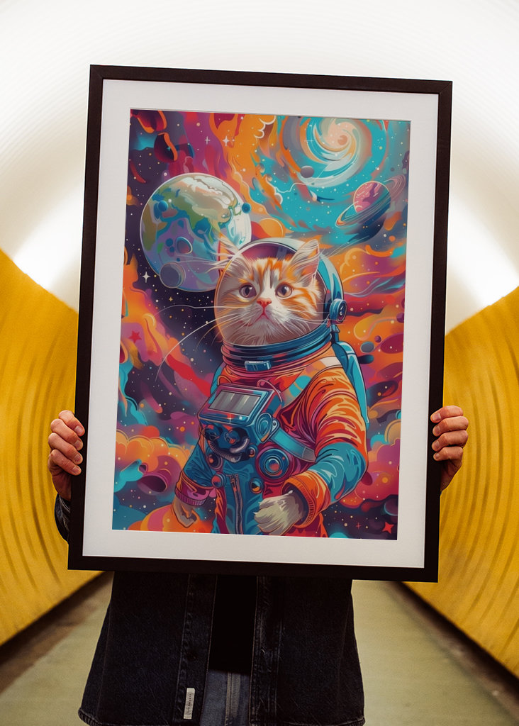 Space cat astronout