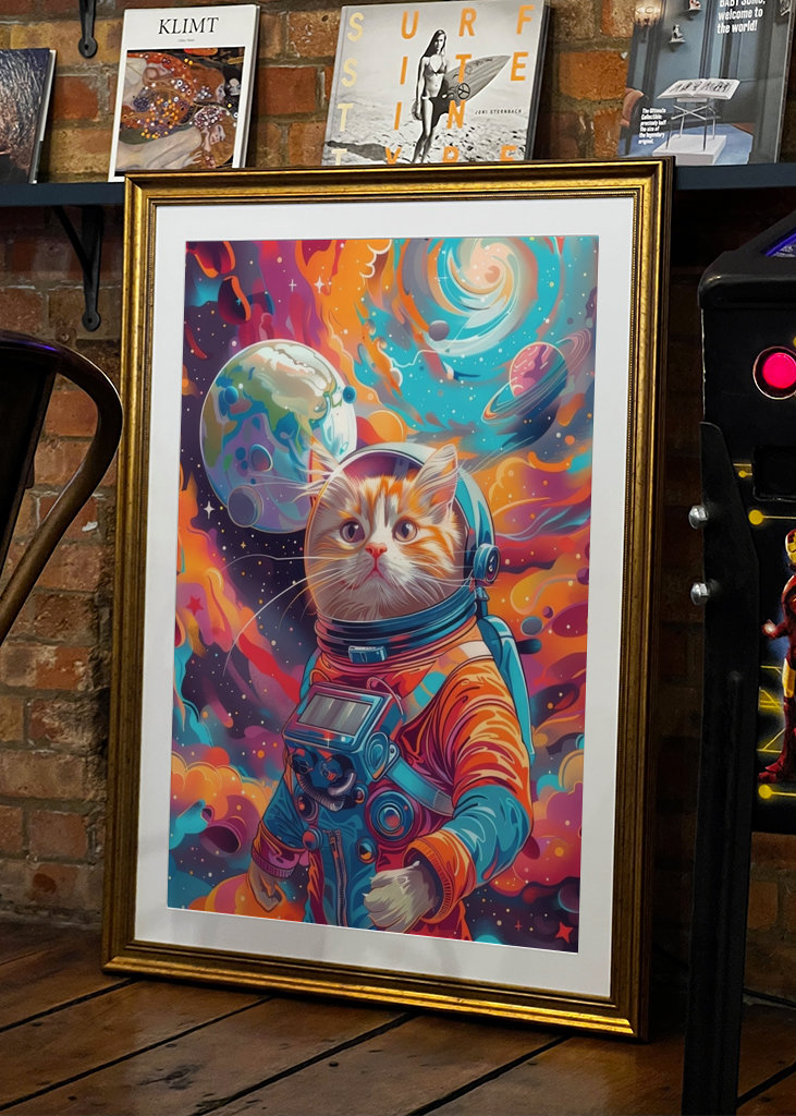 Space cat astronout