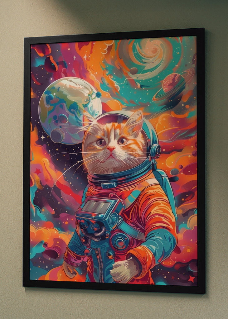 Space cat astronout