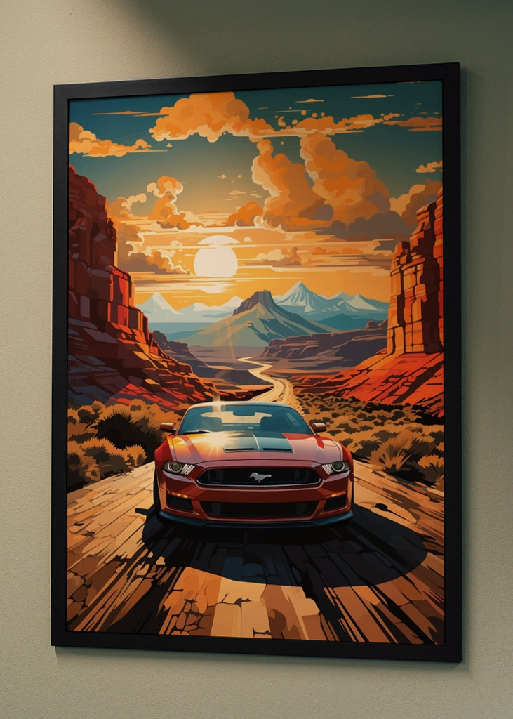 Ford Mustang en Long Travel