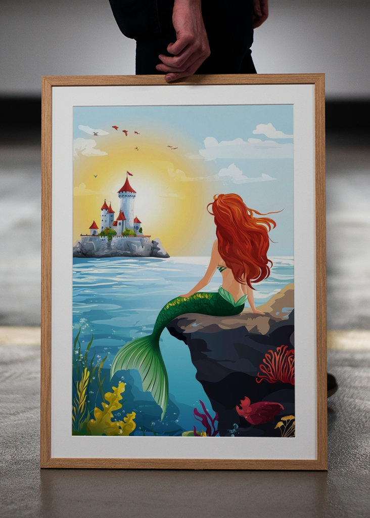 Den Lille Havfrue Betragter