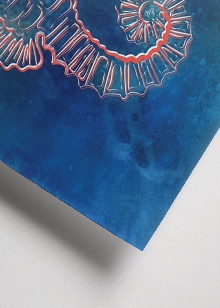 Blue Neon Seahorse Creature