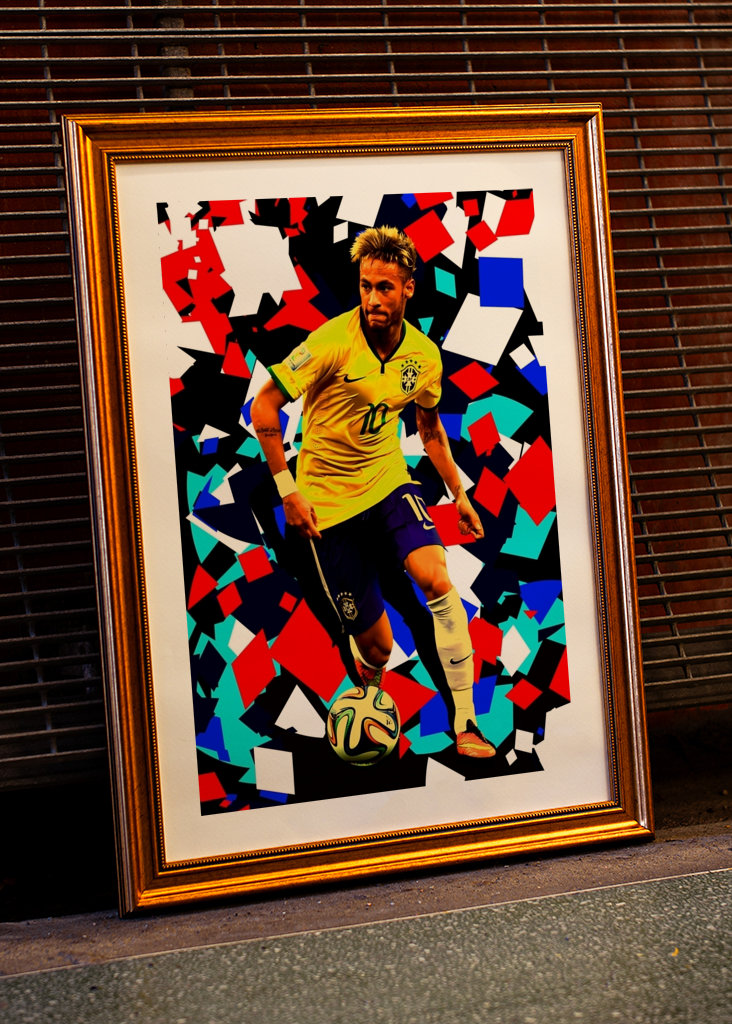 Neymar dos Santos Pop Art