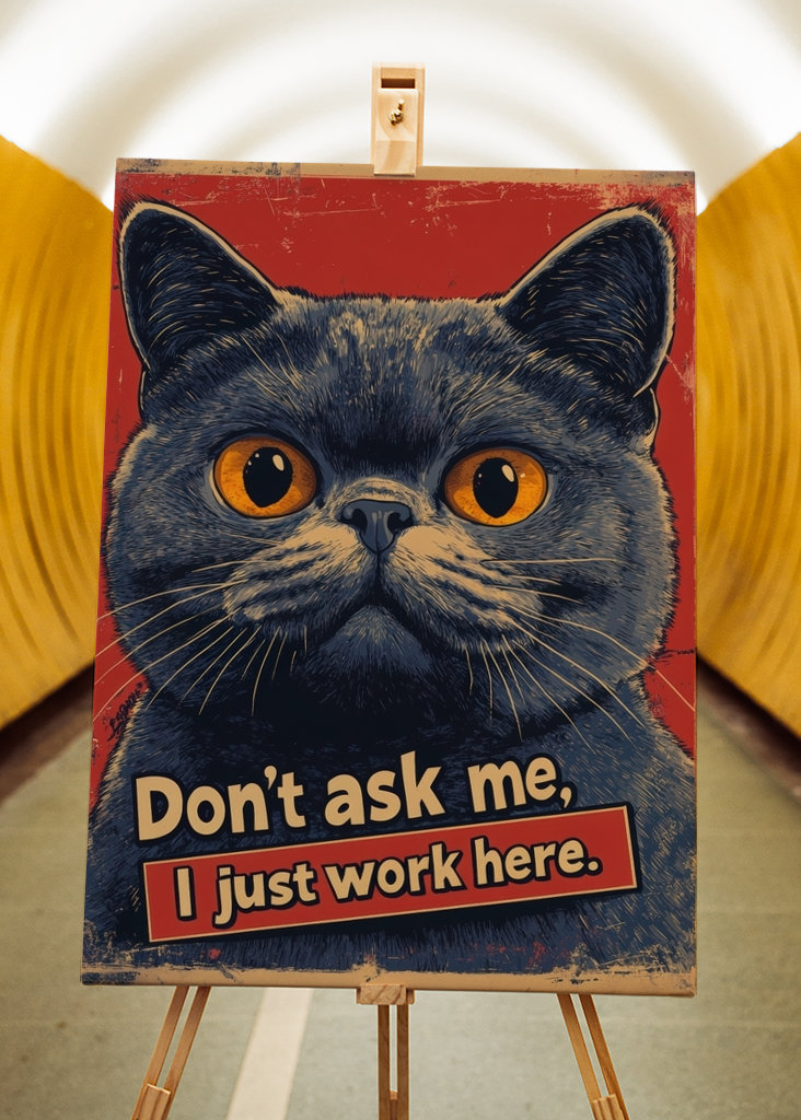 Plakat do wystroju biura kota