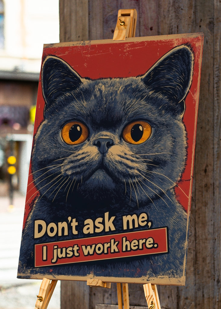 Plakat do wystroju biura kota