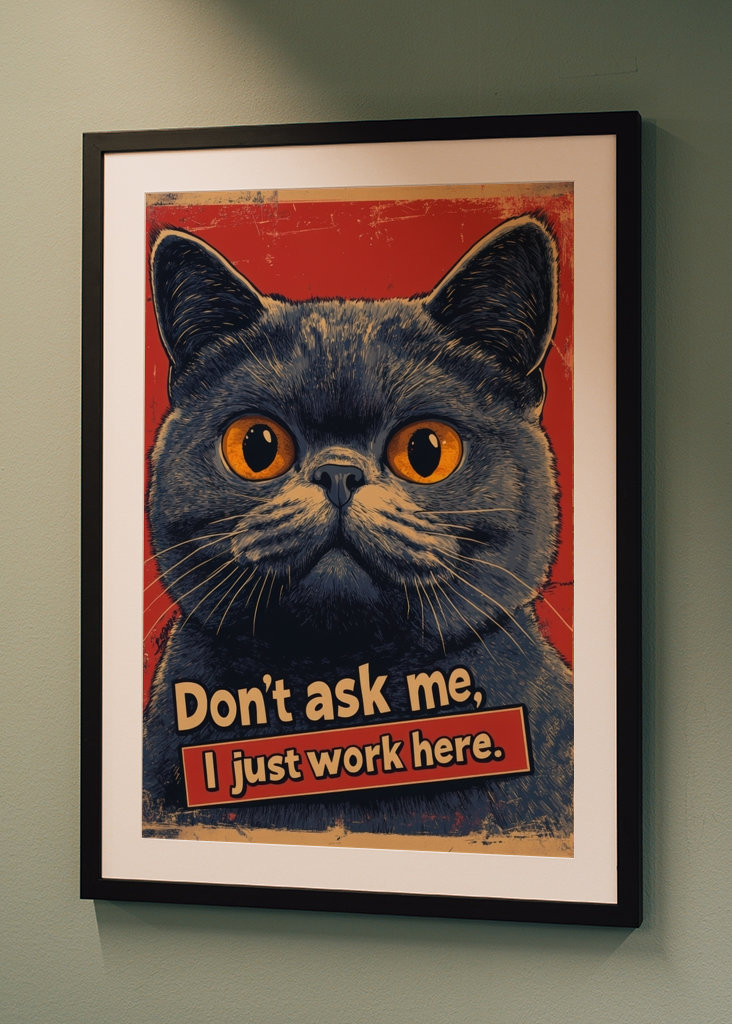 Plakat do wystroju biura kota