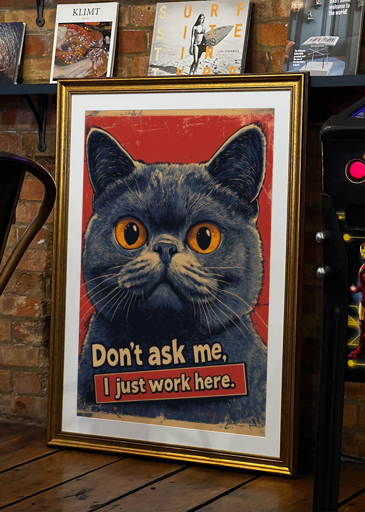 Plakat do wystroju biura kota