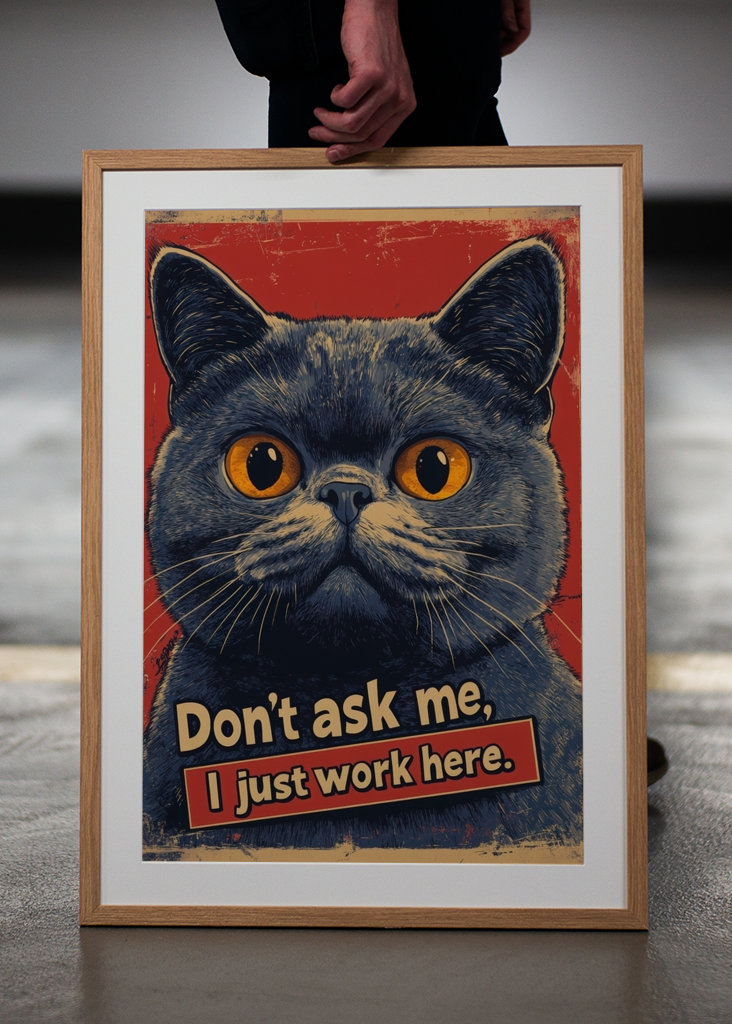 Plakat do wystroju biura kota