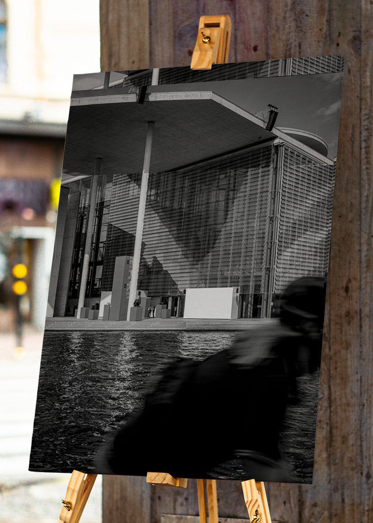 Cyklister sort og hvid