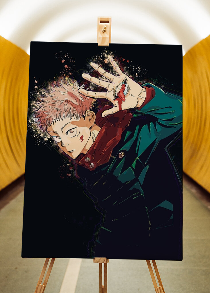 Yuji Itadori Úsmev ruky