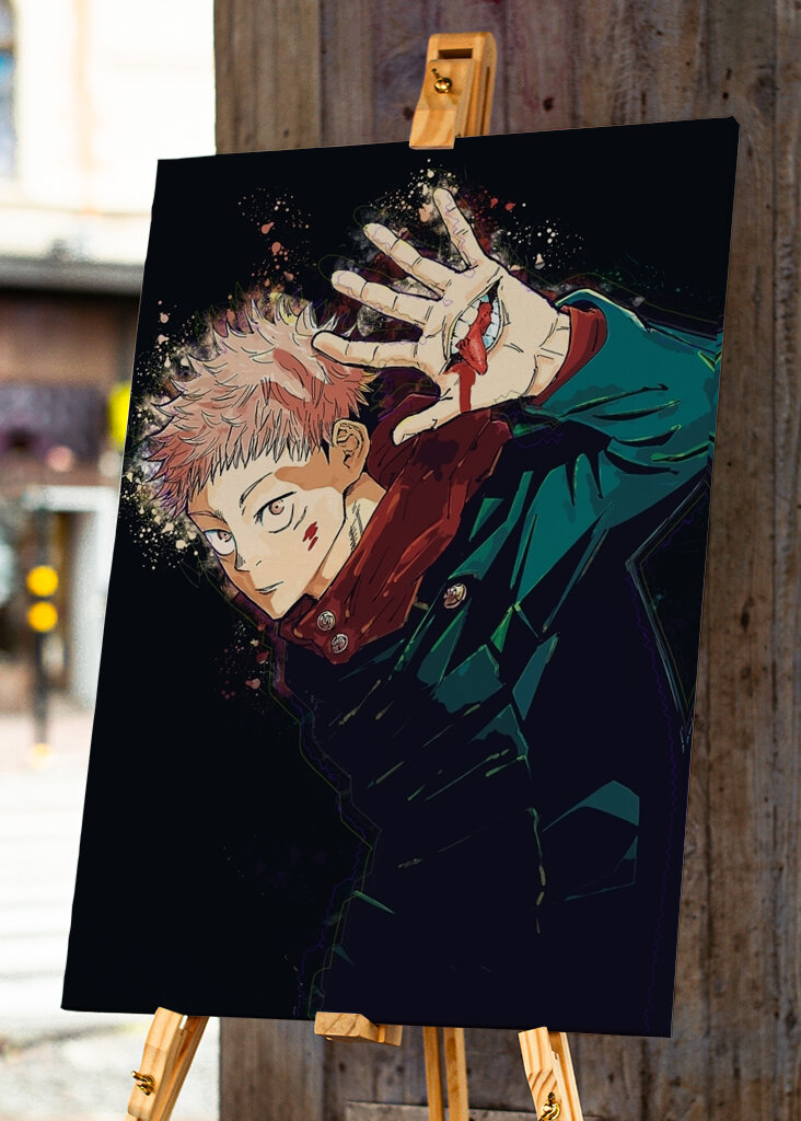 Yuji Itadori Úsmev ruky