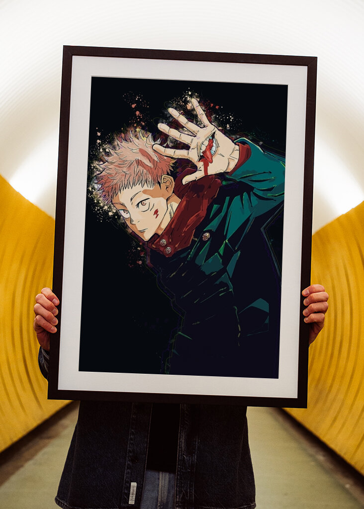 Yuji Itadori Úsmev ruky