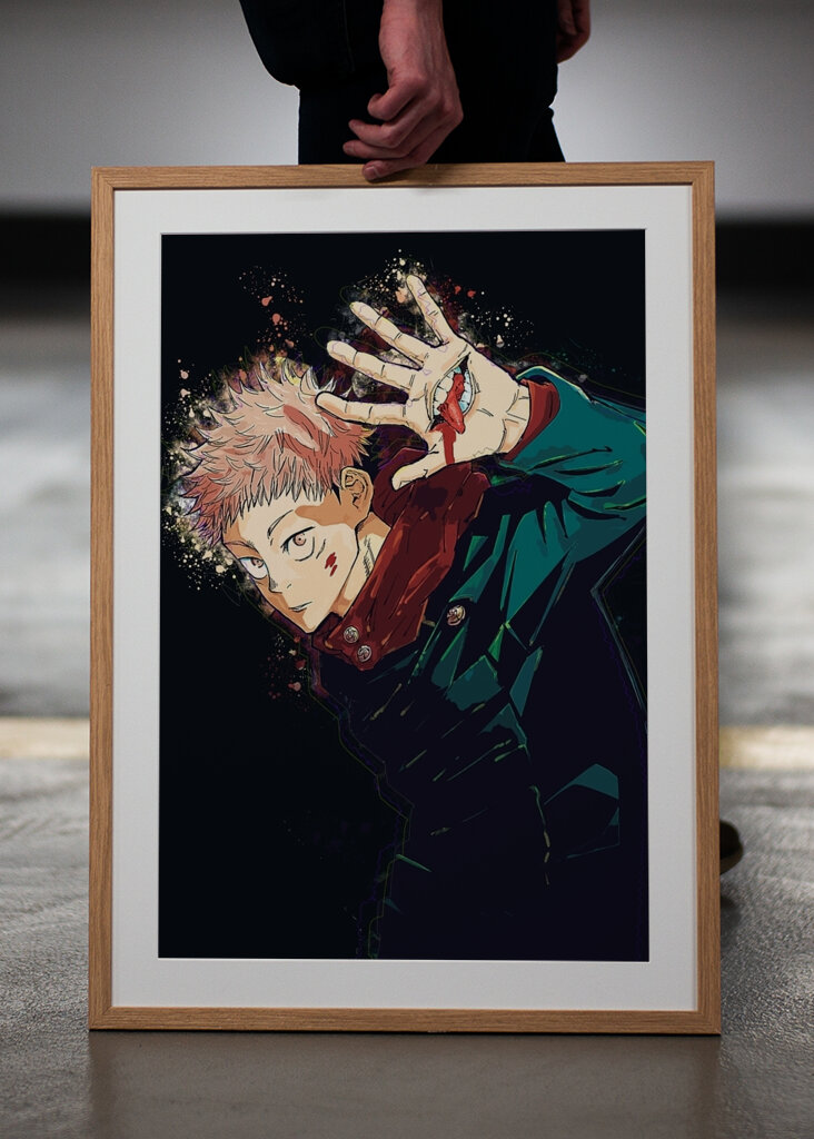 Yuji Itadori Úsmev ruky