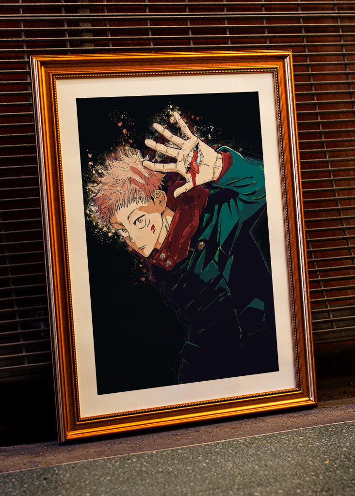 Yuji Itadori Úsmev ruky