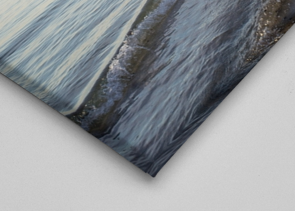 Baltic Sea beach with groynes