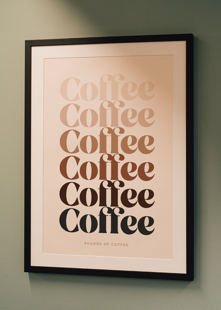 Alle Schattierungen des Kaffees - Retro