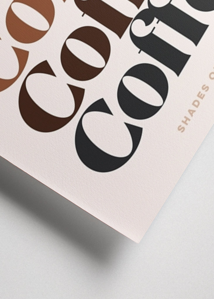 Alle Schattierungen des Kaffees - Retro