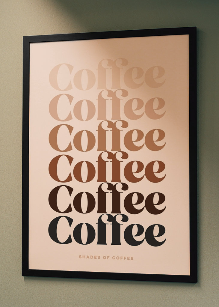 Alle Schattierungen des Kaffees - Retro