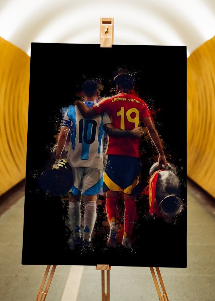 Messi and Lamine yamal