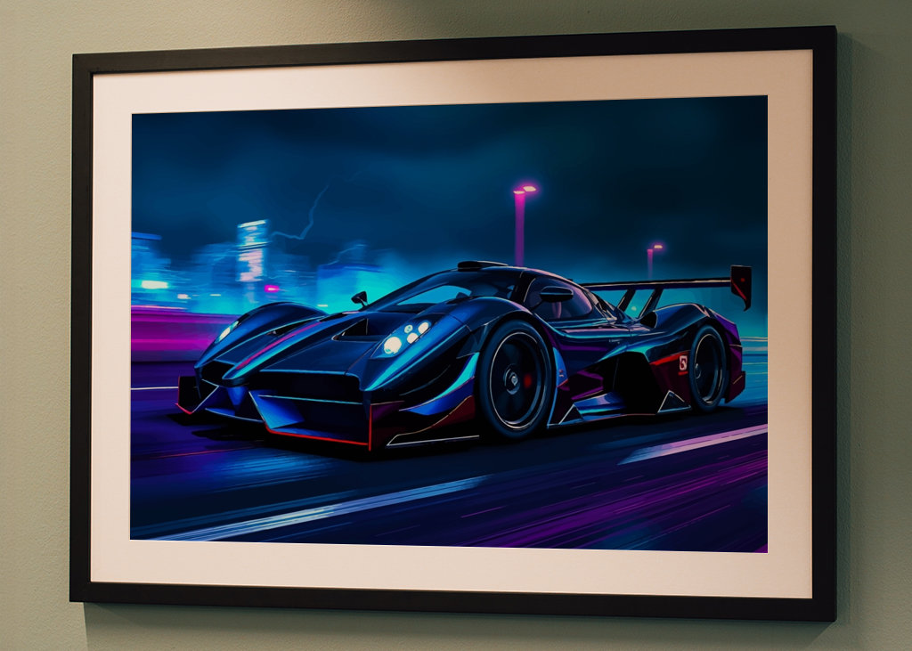 Pagani Zonda R - Blau Neon