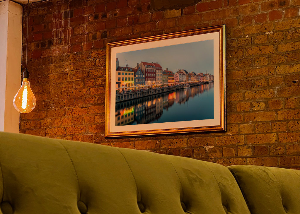 Nyhavn Kopenhagen bei Nacht