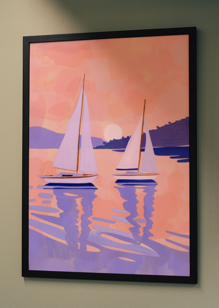 Sailboats at Sunset