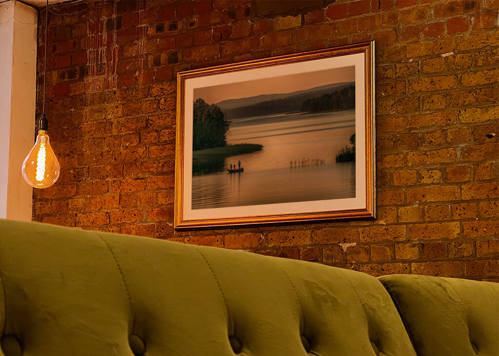 Fishing in the sunset