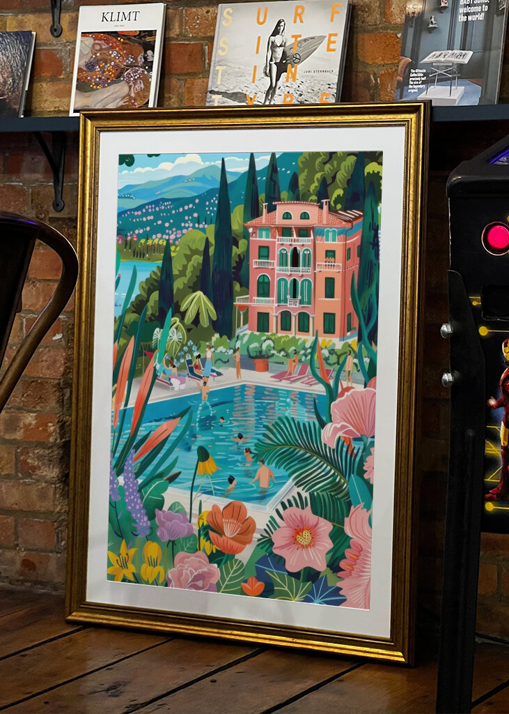 Relaks przy basenie w Como