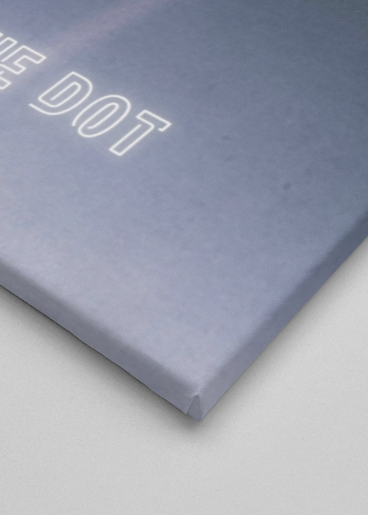 Bledě modrý tečkovaný plakát